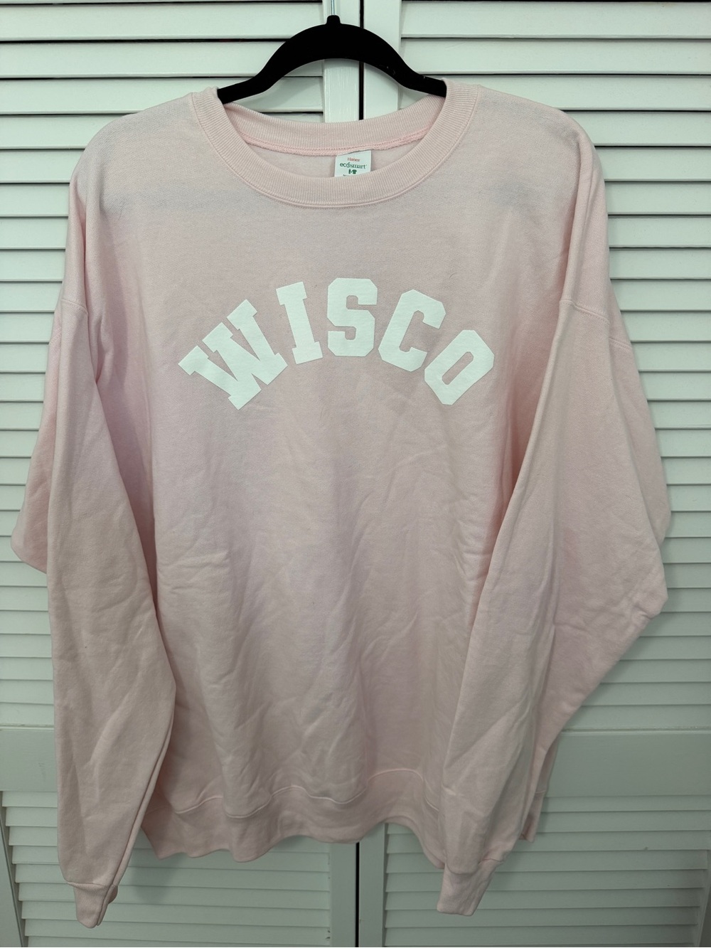 Wisco Pink Crewneck Sweatshirt - Size XL